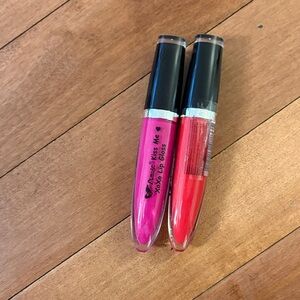 Muse Kiss Me Xoxo Lip Gloss Duo - Vibrant Pink & Bold Red
